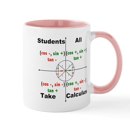 White/Pink Inside - All Students Take Calculus Mug