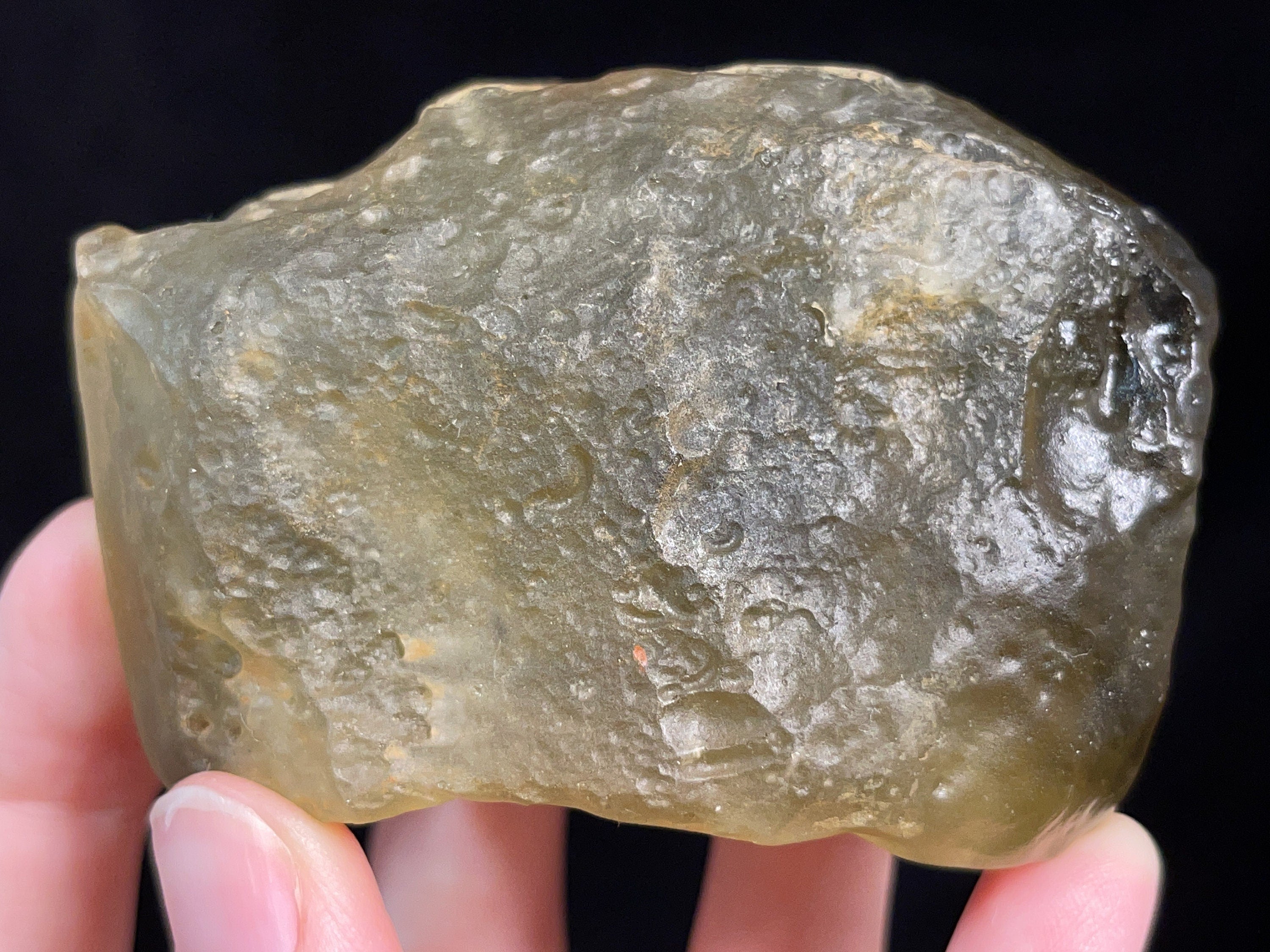 Libyan Desert Glass Raw Crystal - Rare 2A Grade Large 146.9g - Metaphysical Healing Stones for Meditation, Energy Work & Spiritual Growth
