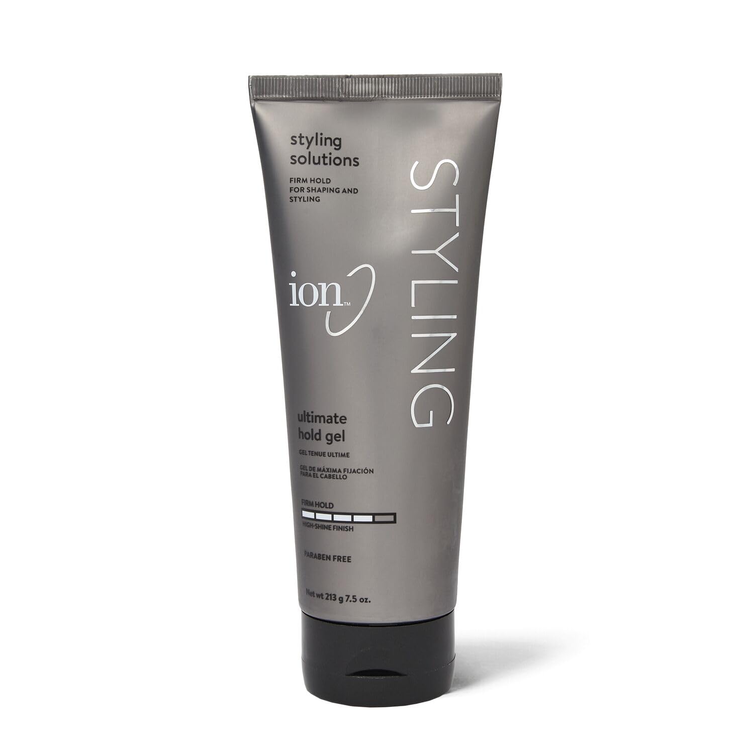 Ion Styling Solutions Ultimate Hold Hair Gel - Firm Hold, No Flaking, Paraben Free, 7.5 oz - Perfect for Curly Hair, Waves & Strong Hold Styling for Men & Women