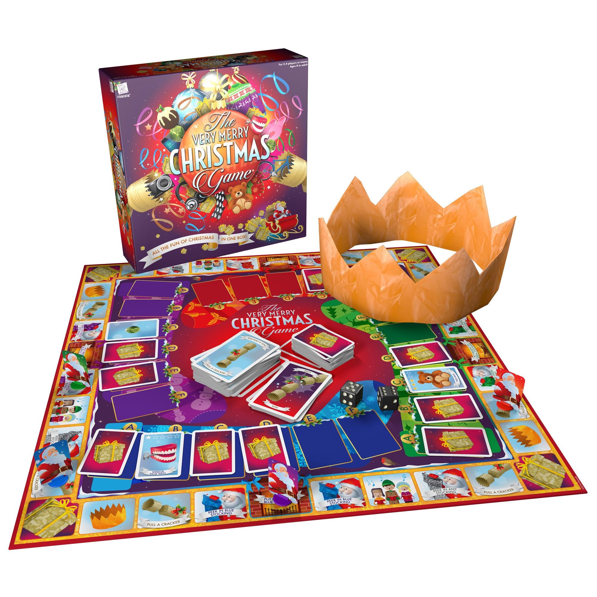Rascals The Very Merry Christmas Game - Fun Holiday Party Board Game for Families & Kids - Perfect for Christmas Gatherings & Festive Celebrations