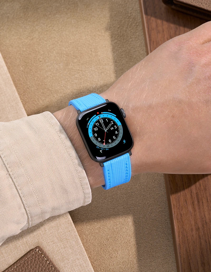 Premium Soft Silicone Apple Watch Band - Comfortable & Durable Replacement Strap for Workouts, Running & Everyday Wear