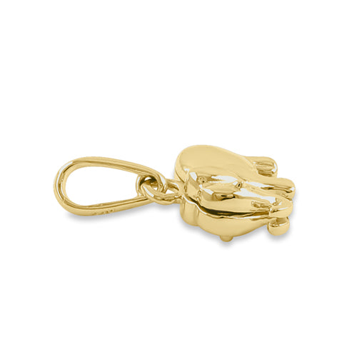14K Solid Yellow Gold Small Elephant Pendant Necklace - Dainty Animal Jewelry Gift for Women, Perfect for Birthday, Anniversary & Everyday Wear