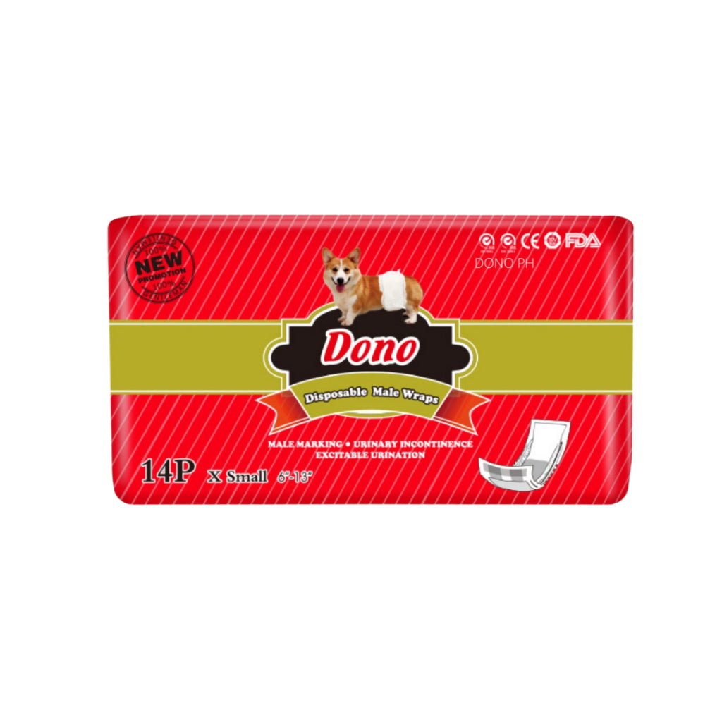 **Dono Pet Disposable Puppy Diapers for Male & Female Dogs - Absorbent & Leak-Proof - Perfect for House Training, Travel & Incontinence Care**