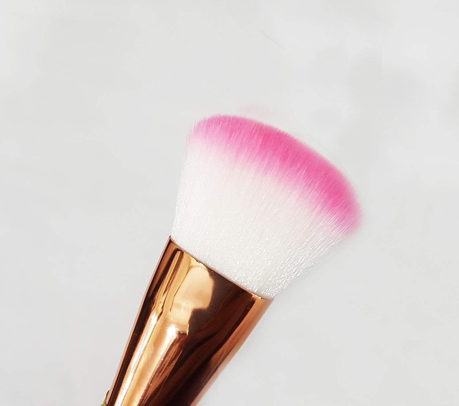 Beautiflame Nylon Bristles Chubby Fish Style Mermaid Makeup Brush Set - Soft Green & Pink Cosmetic Brush for Women & Girls - Perfect for Eyeshadow, Blending, and Contouring (Pack of 1)