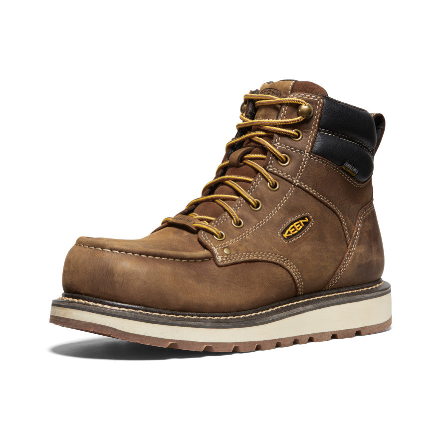 Men's Cincinnati 6 Waterproof Work Boots with Carbon Toe - Safety Boots for Construction & Outdoor Work | Belgian/Sandshell | Durable for Hiking, Hunting & Heavy Duty Jobs