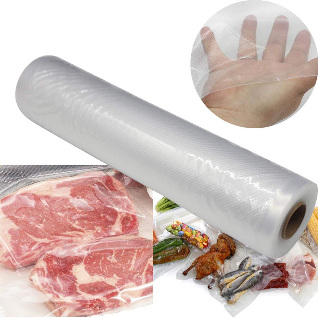HHmei Vacuum Fresh Food Storage Bags - 50 Pack Reusable Kitchen Sealer Bags for Sous Vide, Meal Prep & Freezer Organization | Airtight Food Preservation for Fruits, Vegetables & Meat