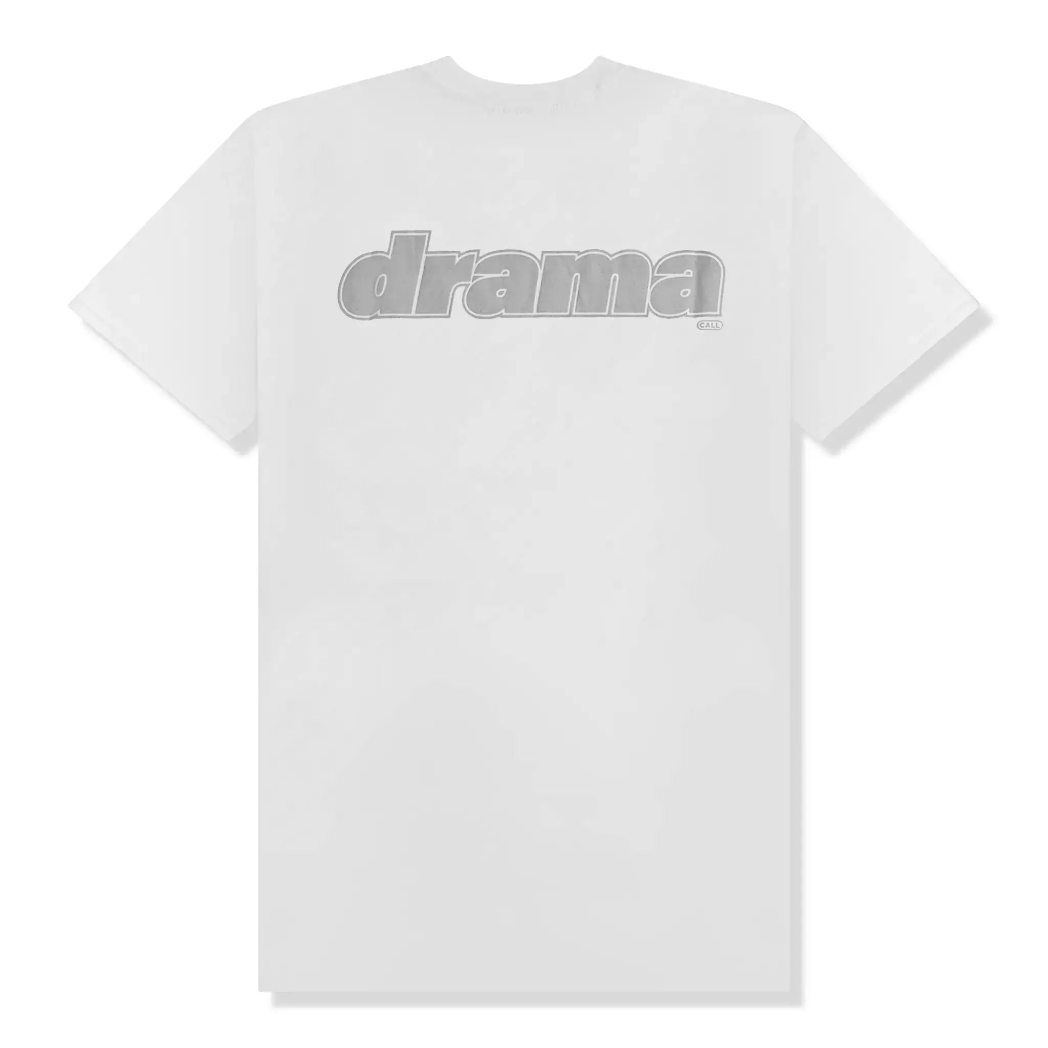 Drama Call Staple Staff White T-Shirt - Comfortable Cotton Crewneck Tee for Casual Wear, Work Uniforms & Team Events
