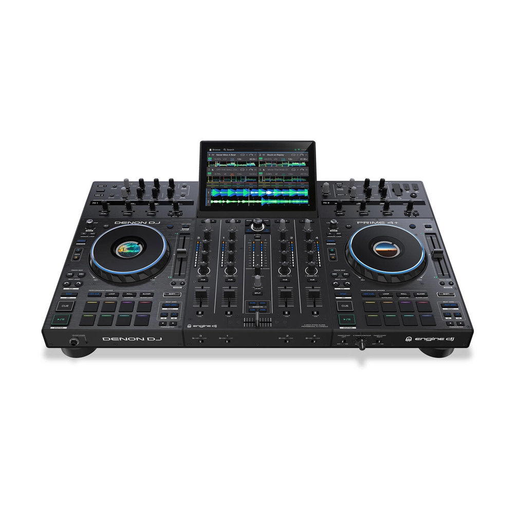 Denon DJ Prime 4+ Standalone DJ Controller with 4-Channel Mixer & 10.1