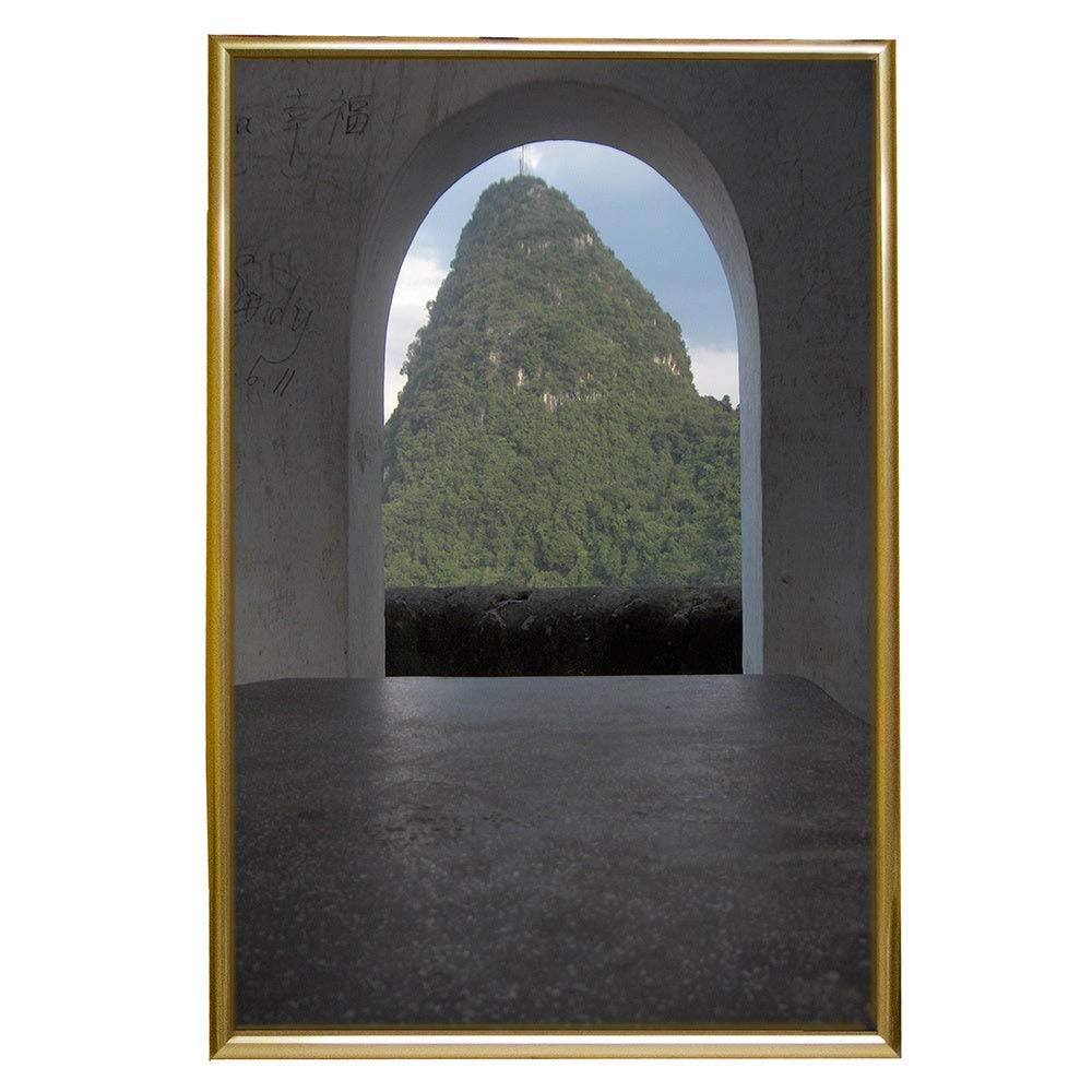 Frame USA 27x41 Deluxe Polystyrene Plastic Poster Frame (Black) - American Made - Perfect for Home Decor, Office Displays & Artwork Protection