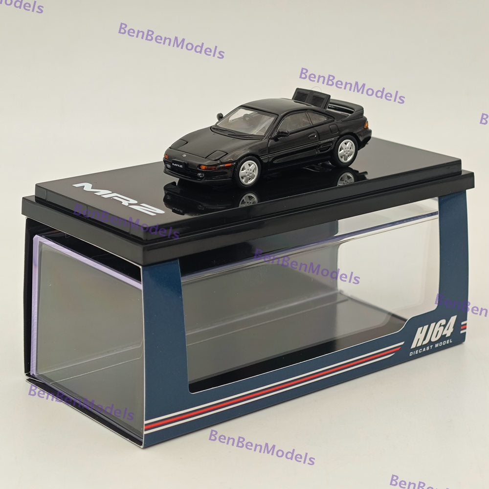 1/64 Scale Hobby Japan Toyota MR2 (SW20) GT S 1991 Diecast Model Car - Black HJ642045BK | Collectible Miniature Vehicle for Display, Gifts & Car Enthusiasts