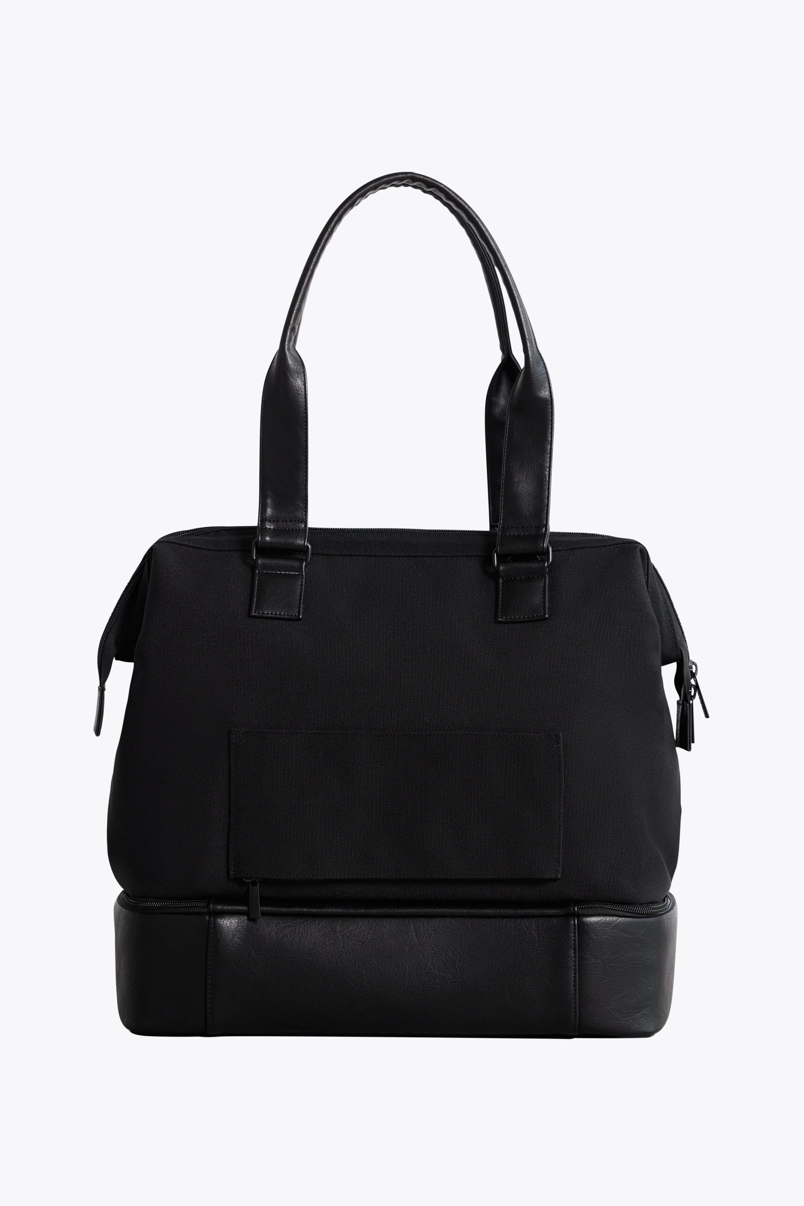 Mini Weekender Travel Bag in Black - Perfect for Weekend Getaways, Gym, and Overnight Trips