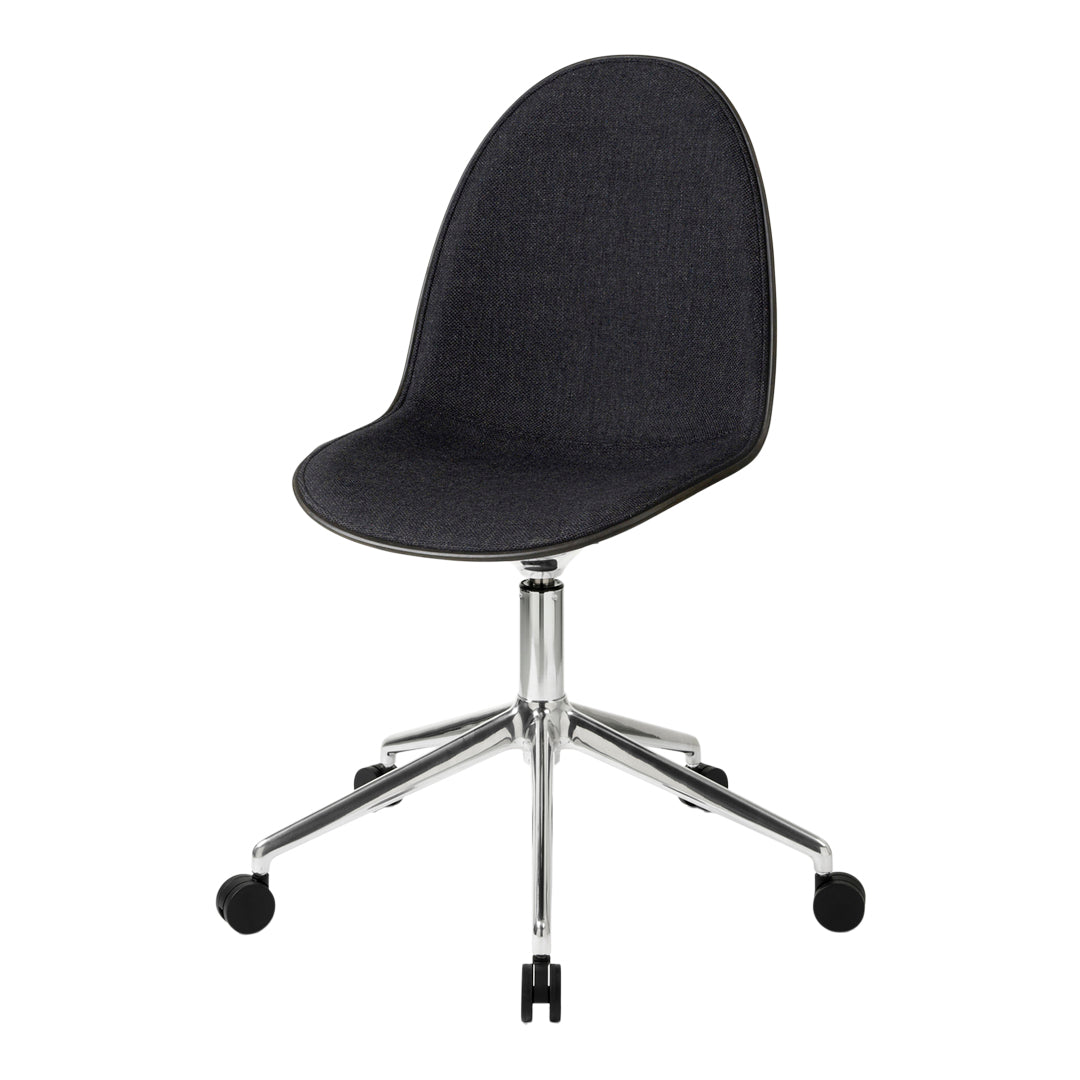 Eternity Swivel Chair with Casters - Upholstered Office Chair for Home & Workspace - Comfortable 360 Degree Rotating Desk Chair with Wheels