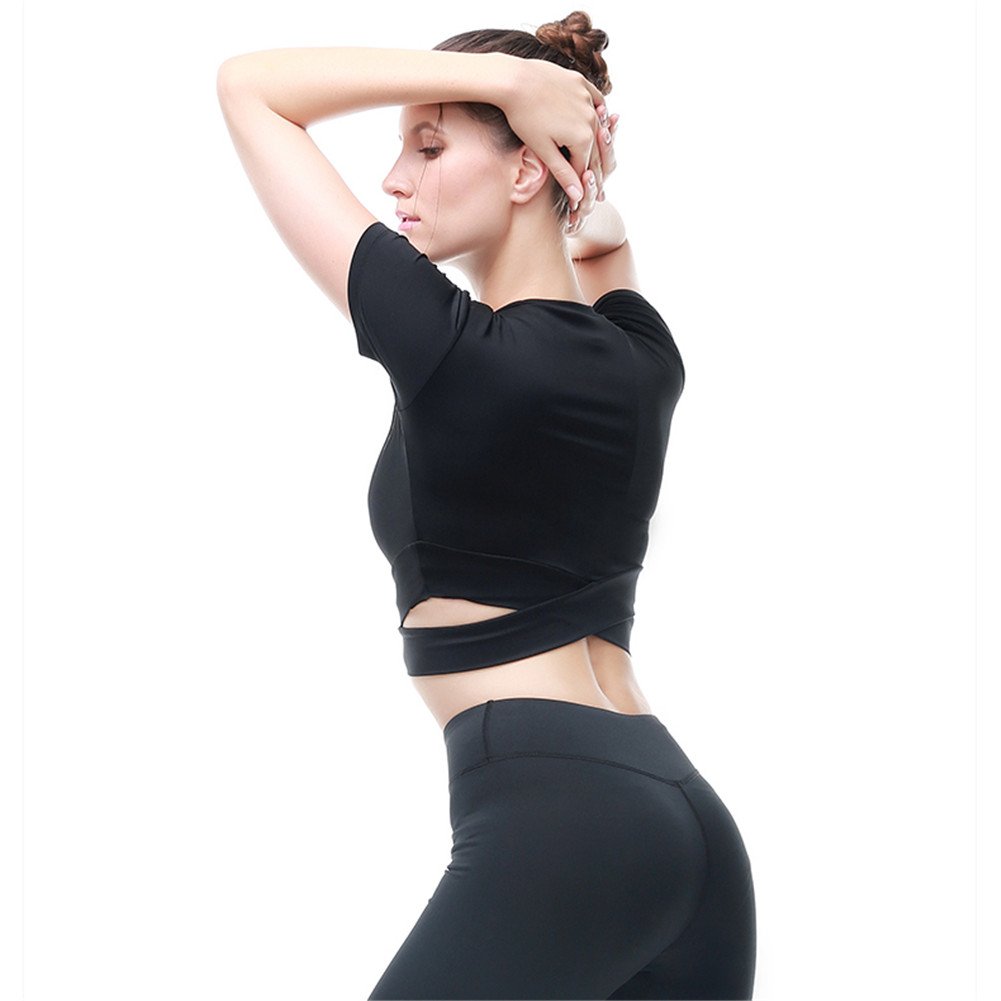 Fancy Women's Yoga Shirt - Breathable Sports Crop Top for Fitness, Gym & Workout | Perfect for Yoga, Pilates & Running