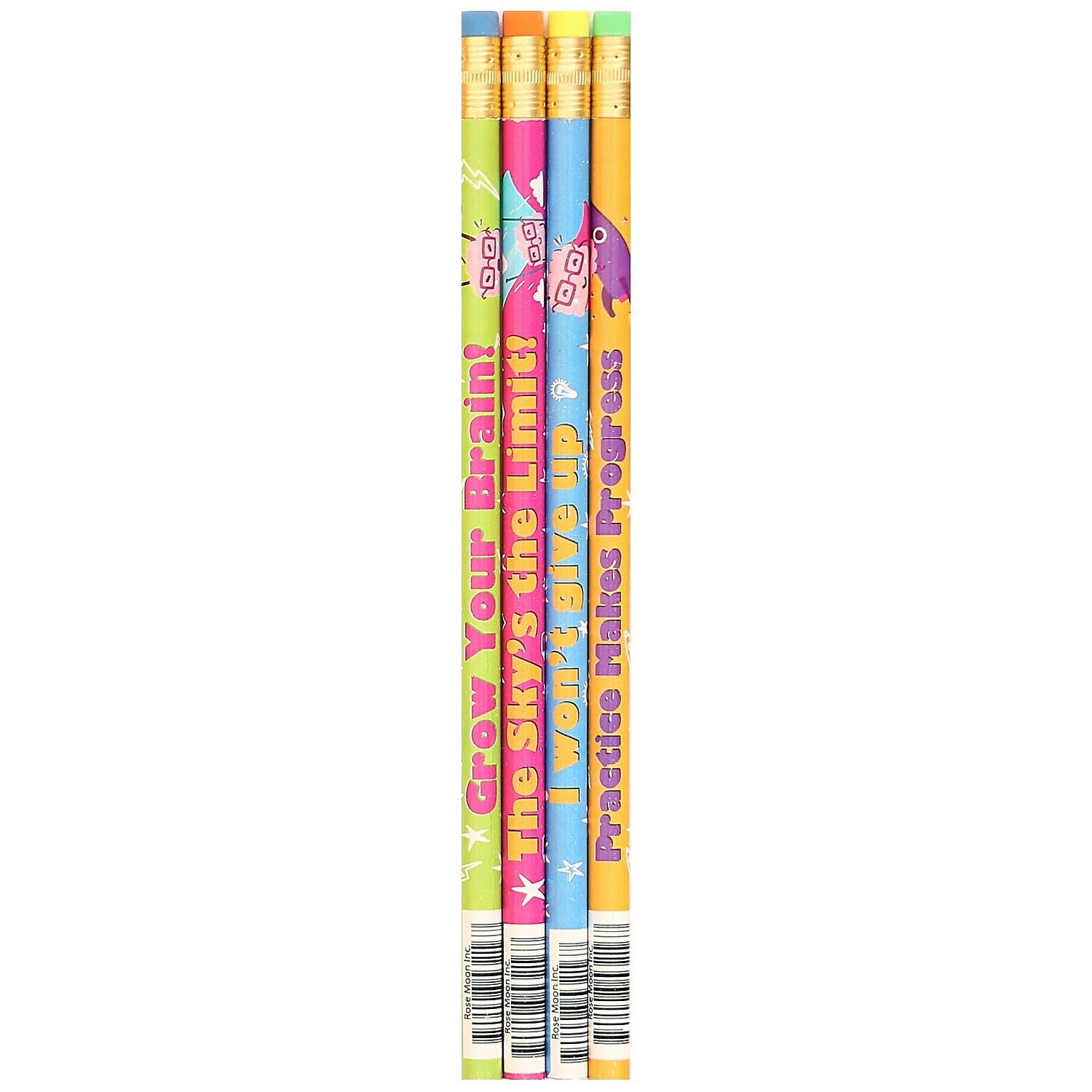 Growth Mindset Pencils #2 Hb Lead, 12-Pack - for School & Office Use