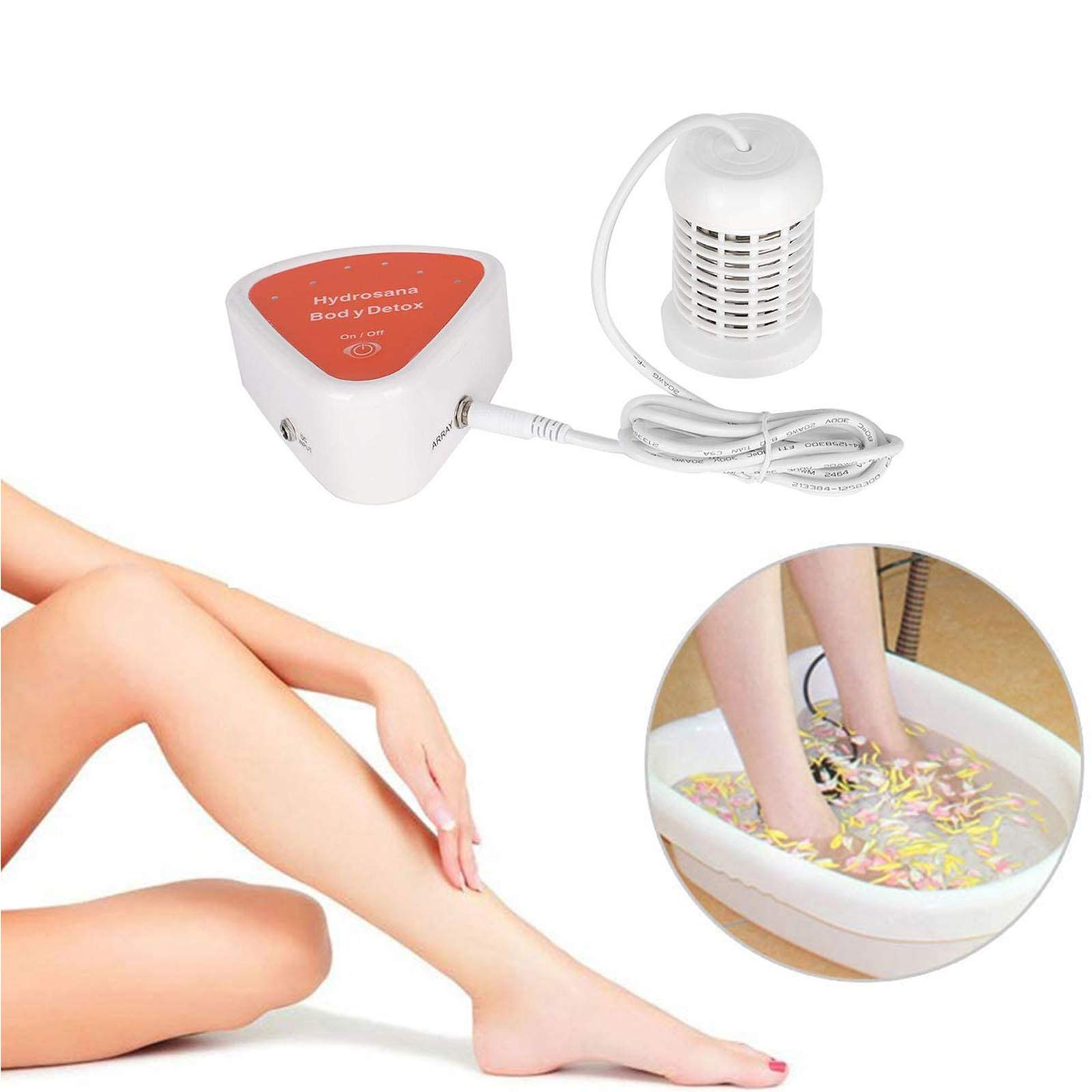 R&P Ionic Detox Foot Bath Machine - Portable Spa Therapy for Cell Cleanse, Pain Relief & Fatigue Recovery | Home Wellness & Relaxation Gift (No Basin Included) - Perfect for Home Spa, Detox Therapy & Self-Care Routines
