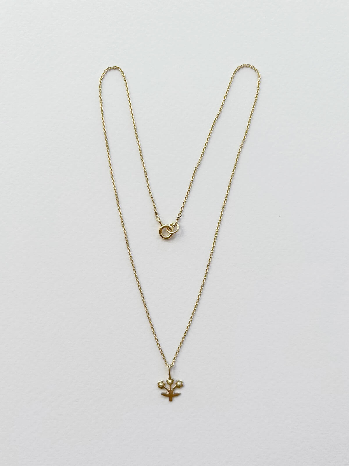 14K Gold Posie Necklace - Delicate Floral Pendant for Women | Perfect for Weddings, Anniversaries & Everyday Elegance