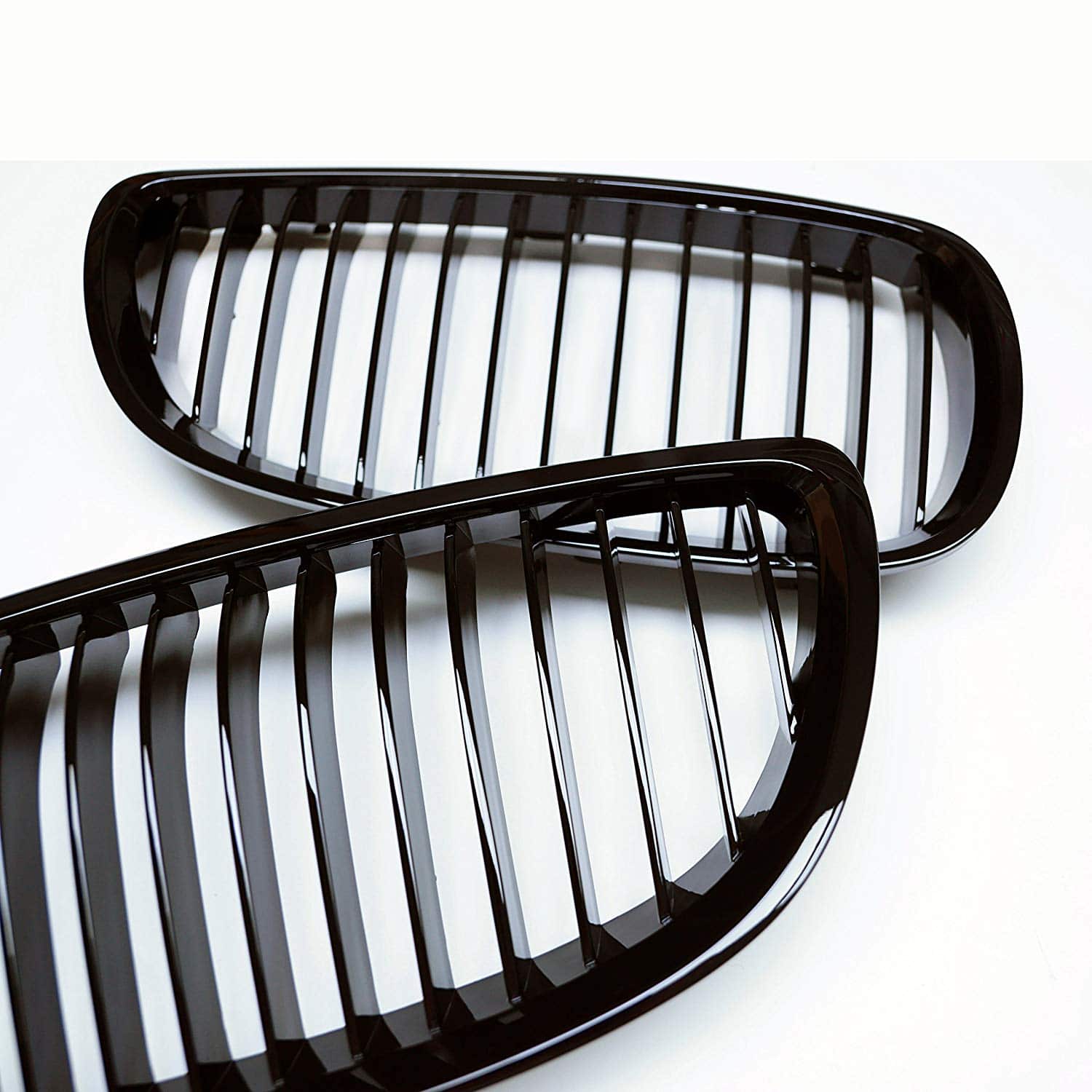 2010-2013 BMW 3 Series Coupe & Convertible E92 E93 M3 Gloss Black Kidney Grille Pair - Upgrade Your Car's Front Grille for Enhanced Style & Performance