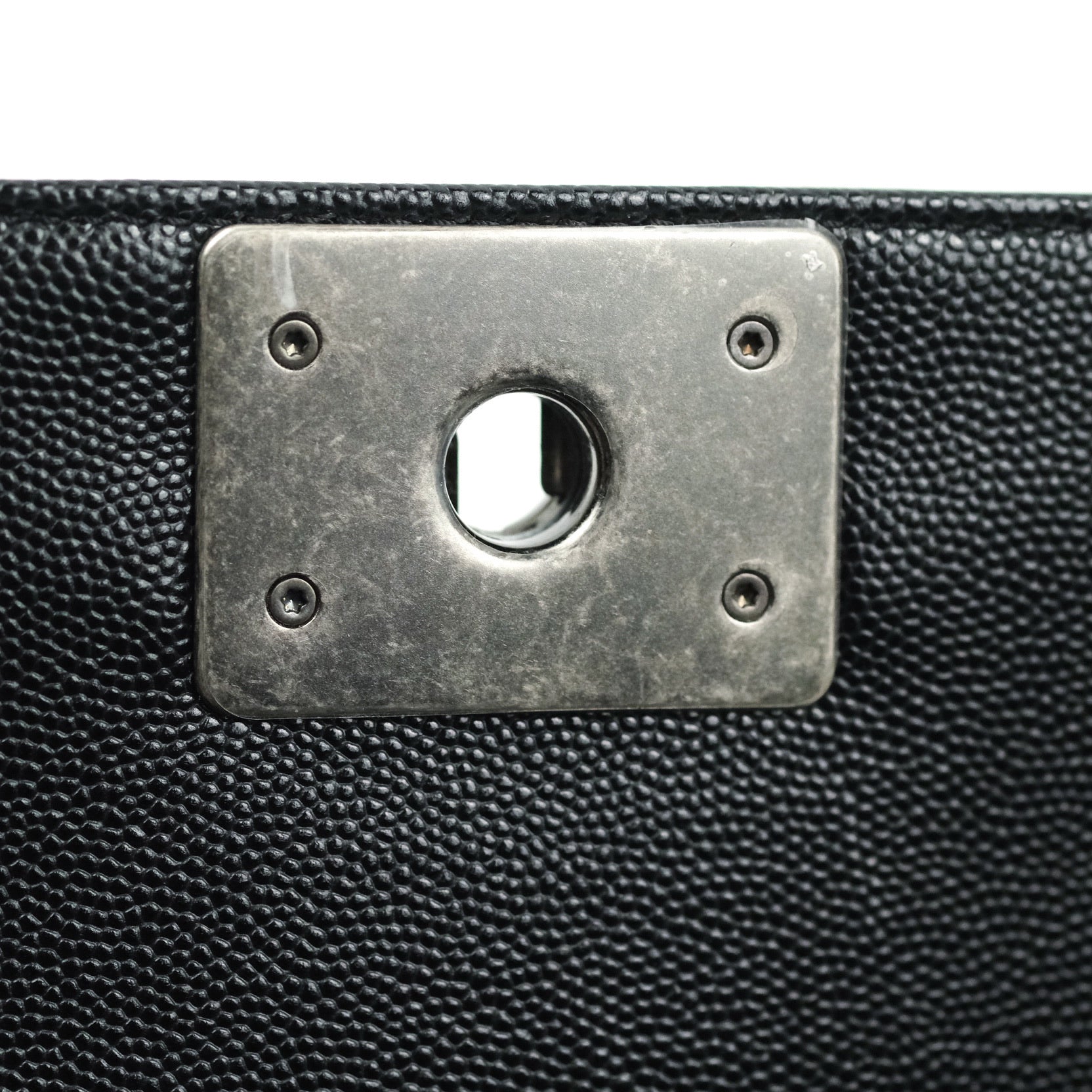 Chanel Boy Quilted Medium Handbag in Black Caviar Leather with Ruthenium Hardware - Perfect for Evening Events & Luxury Fashion Accessories