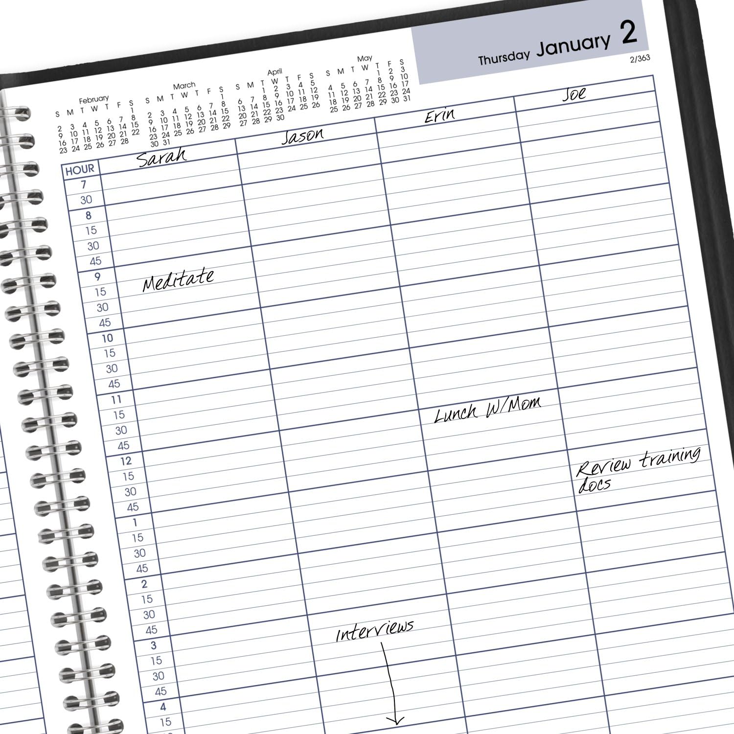 AT-A-GLANCE 2025 Daily Appointment Book Planner - 8