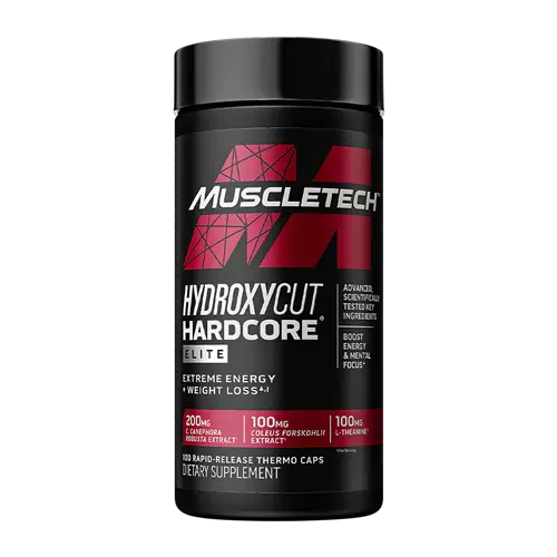 Hydroxycut Hardcore Elite Weight Loss Supplement - Boost Energy & Burn Fat Fast for Men & Women - Perfect for Gym, Workout & Fitness Goals
