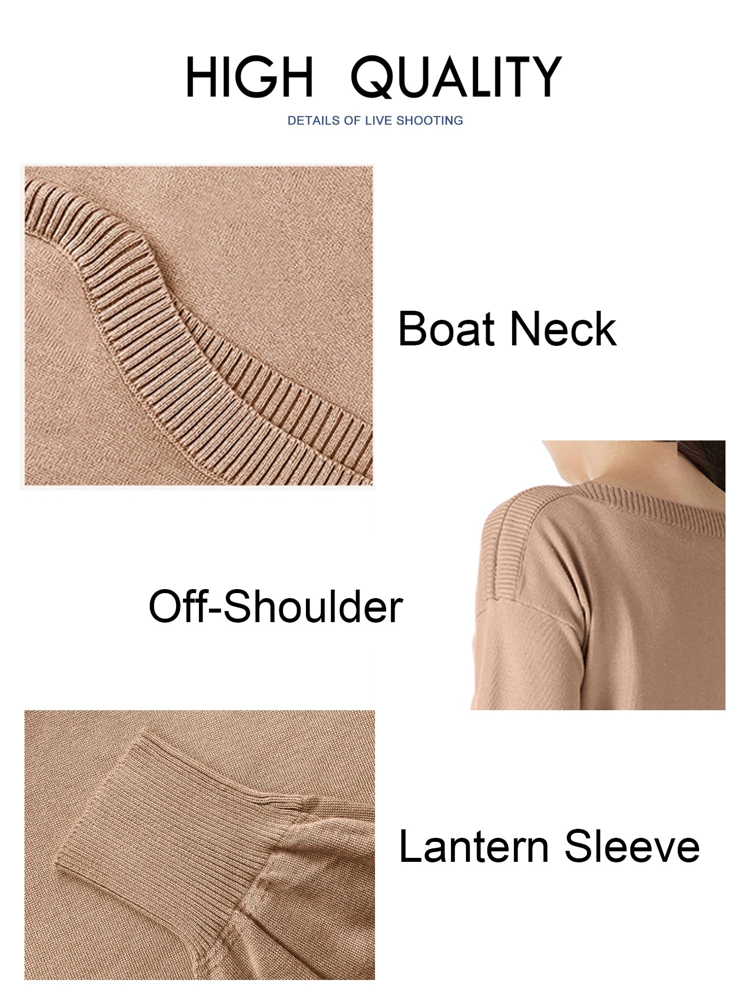 Women's Lightweight Knit Pullover Sweater - Boat Neck Long Sleeve Casual Top for Fall & Winter | Cozy Layering for Office, Date Night & Weekend Outings
