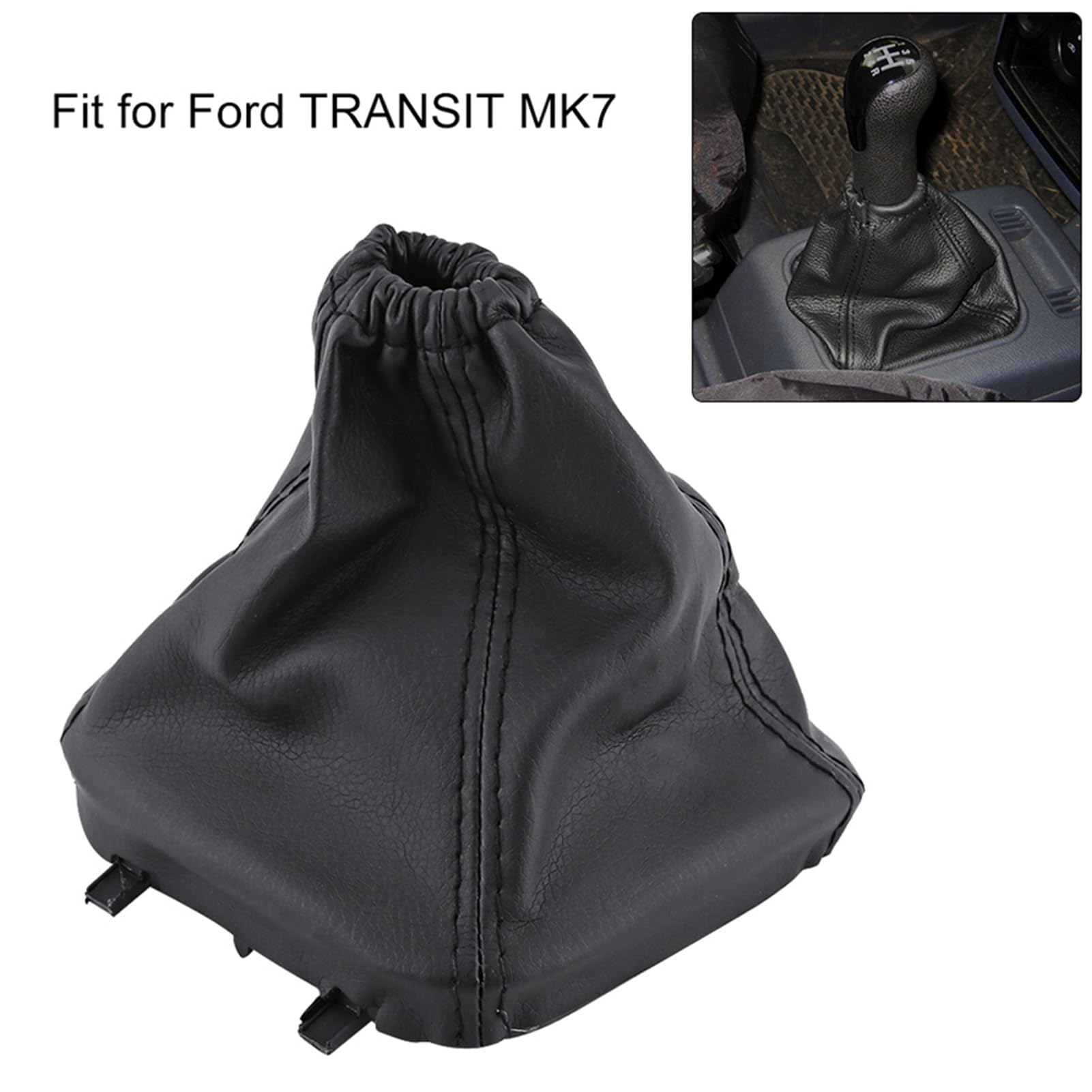 PU Leather Gear Shift Stick Cover - Replacement for Ford Transit MK7 | Durable Dust Protection & Enhanced Grip | Perfect for Daily Commuting & Long Road Trips