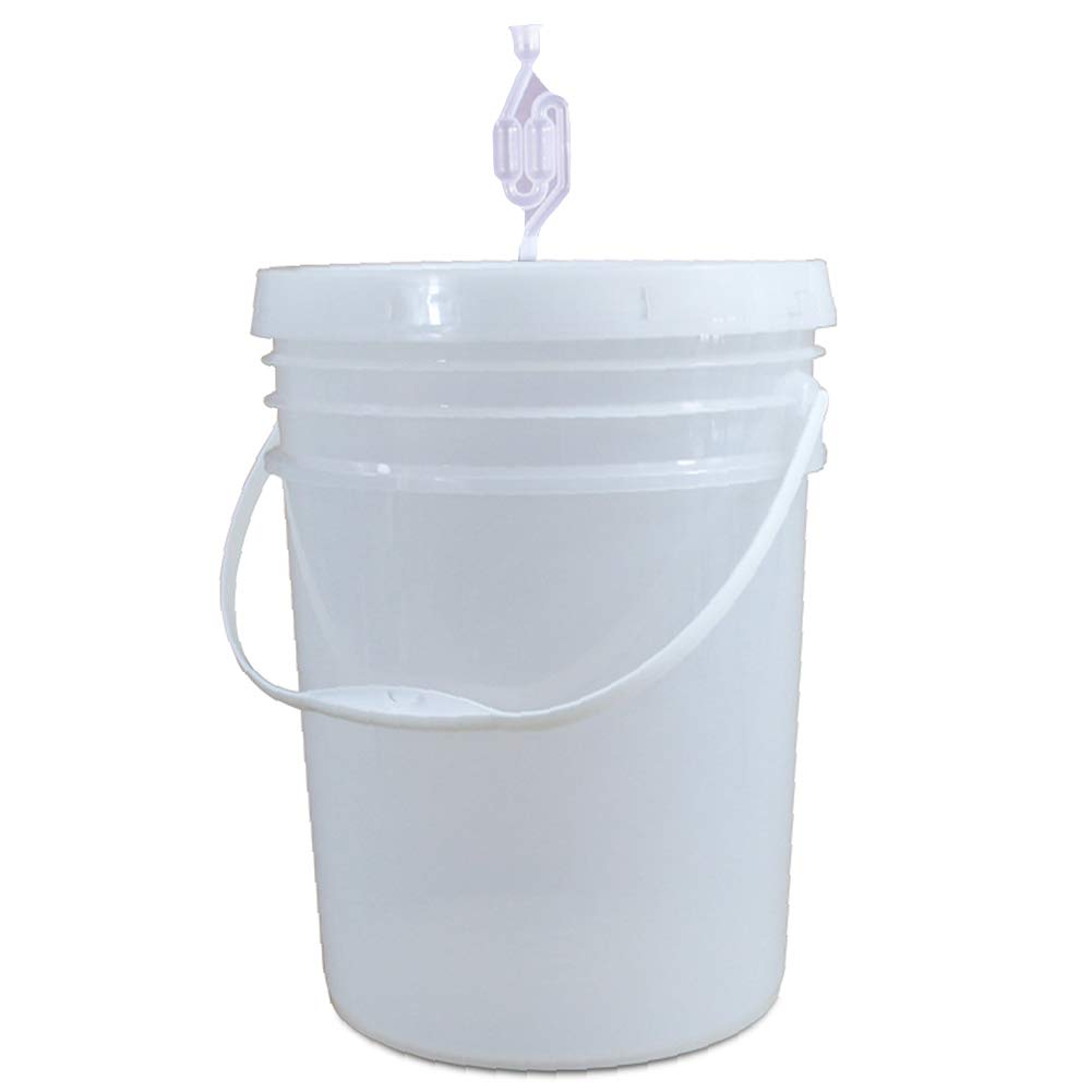 20L Food Grade Plastic Fermentation Bucket with Lid - Airtight Sealed Container for Kimchi, Pickles, Milk & Brewing | Perfect for Home Fermenting, Food Storage & DIY Projects