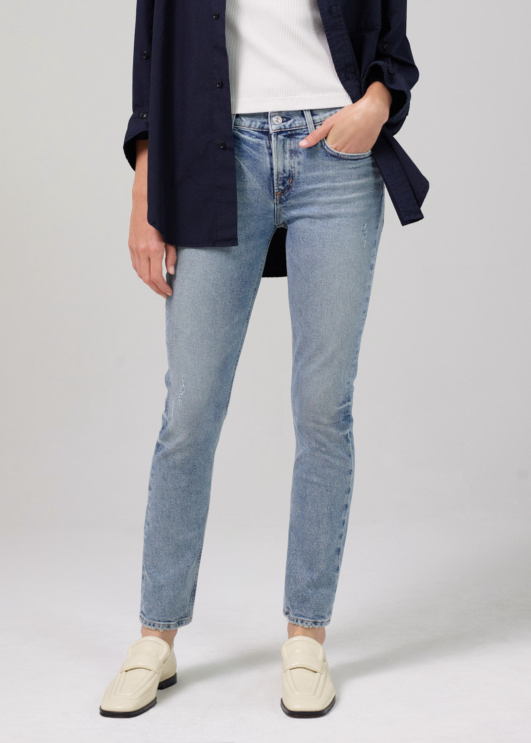 INGA Low Rise Slim Jean in Adorn - Stylish & Comfortable Women's Skinny Jeans for Casual Wear & Night Out