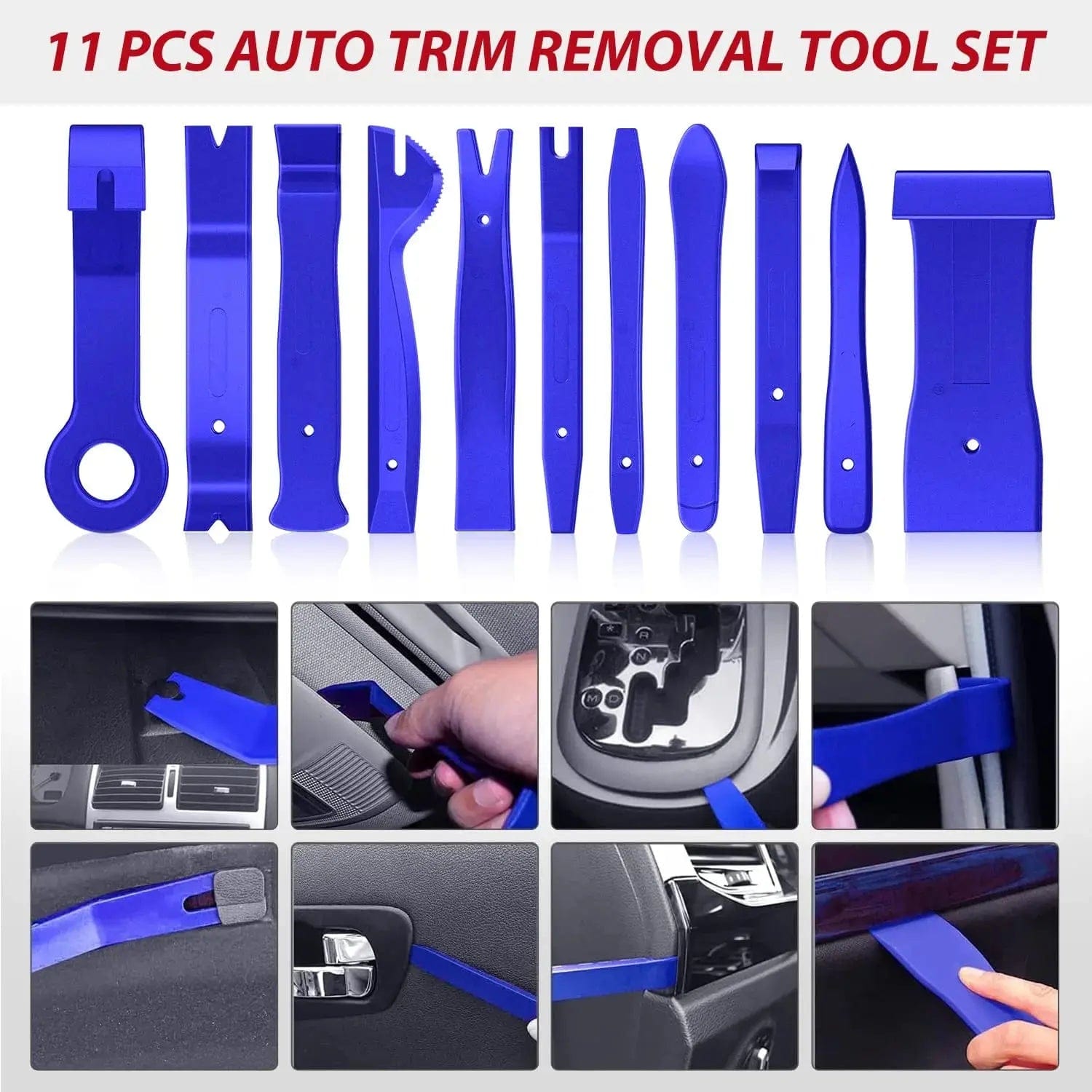 88-Piece Car Trim Removal Tool Kit - Blue - Perfect for Auto Interior Repair, Panel Removal & DIY Car Detailing