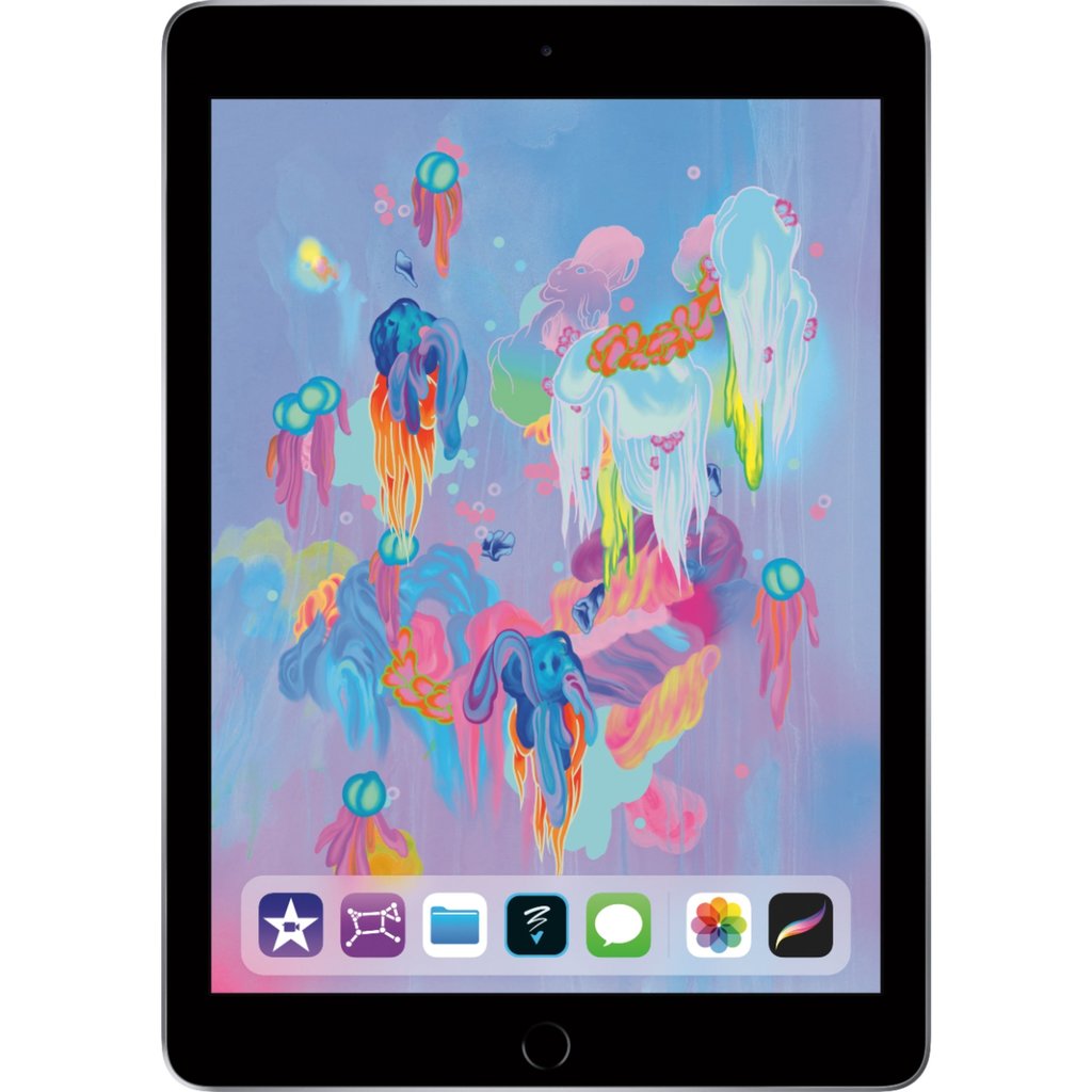 Apple iPad 9.7-inch 6th Generation Wi-Fi 32GB Tablet (Model A1893/MR7F2LL/A) - Space Gray (2018 Release) - Perfect for Work, School & Entertainment