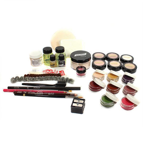 Graftobian Professional Student Theatrical Makeup Kit - Complete Face Paint & Stage Cosmetics Set for Theater, Halloween & Costume Performances