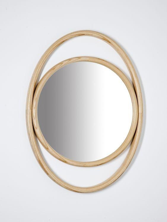GTV Bentwood Mirror Version 3 - Elegant Eyeshine Design for Bedroom & Bathroom Decor | Handcrafted Wooden Wall Mirror for Home Interior