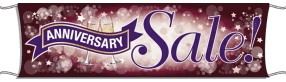 Large Outdoor Banner for Anniversary Sales - Durable & Eye-Catching for Storefronts, Events & Promotions