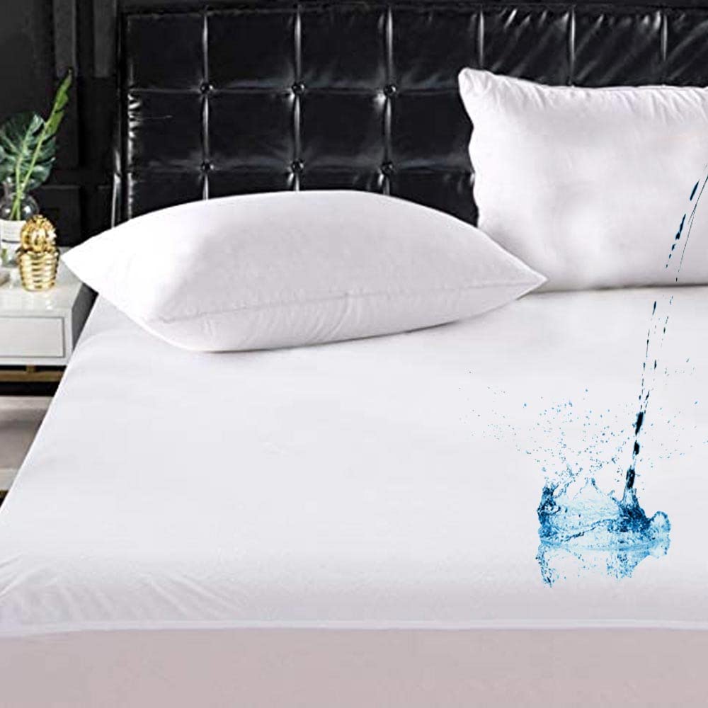 12-Pack Twin Size Mattress Protector - 100% Waterproof Heavy Duty Vinyl Cover for Bed, White - Perfect for Kids, Dorms, and Guest Rooms