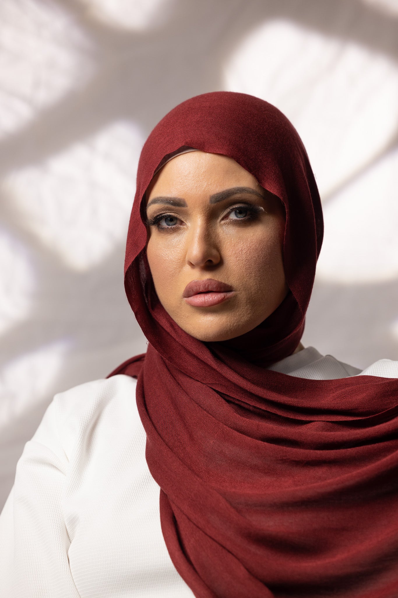 Soft & Breathable Cotton Modal Shawls in Shades of Red - Perfect for Women's Fashion, Travel Accessories & Cozy Winter Wear