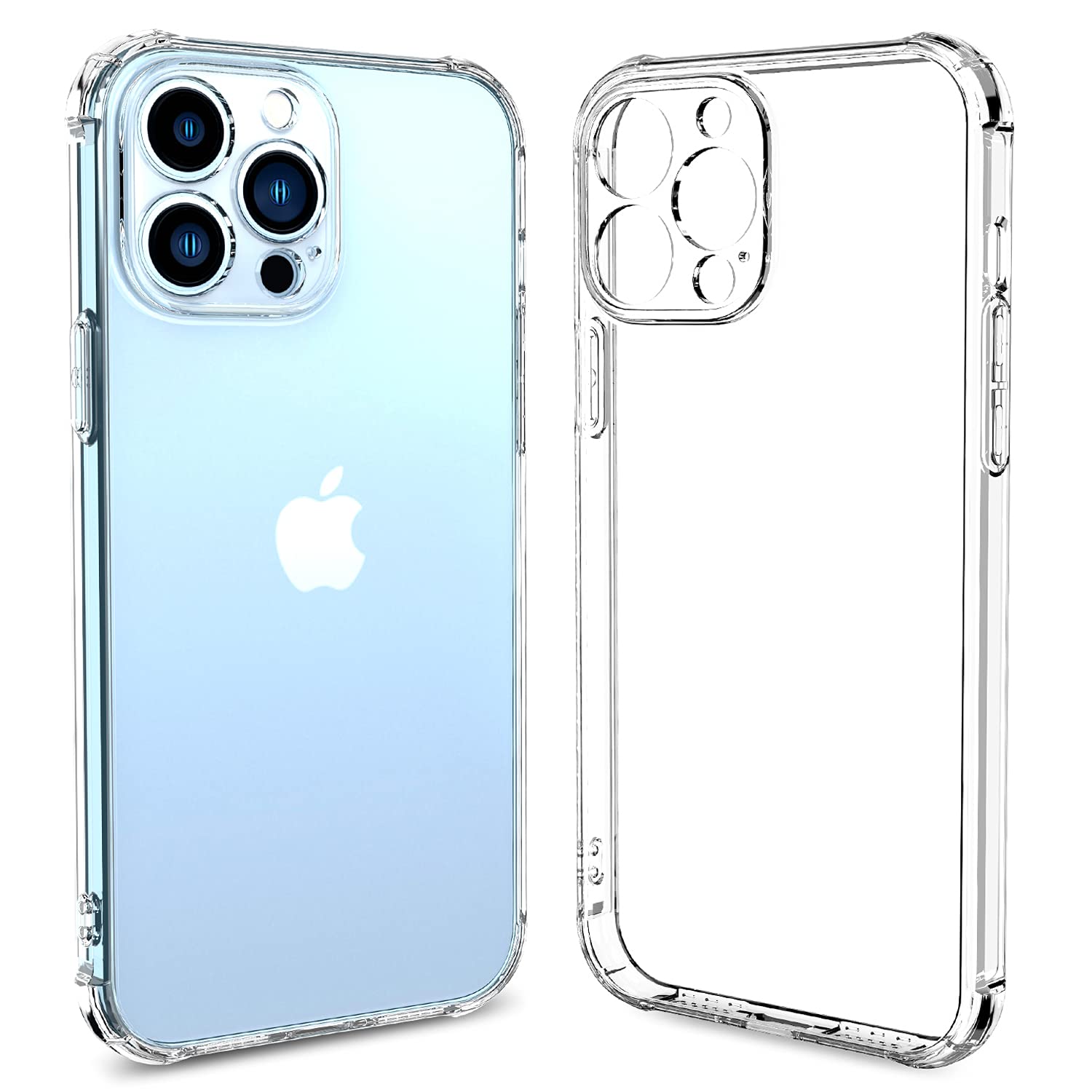 ULuck iPhone 13 Pro Max Case - Crystal Clear Anti-Yellowing & Anti-Scratch Protective Cover with Full Lens Coverage | Shockproof Slim Fit Design for iPhone 13 Pro Max | Perfect for Everyday Use, Travel & Outdoor Activities
