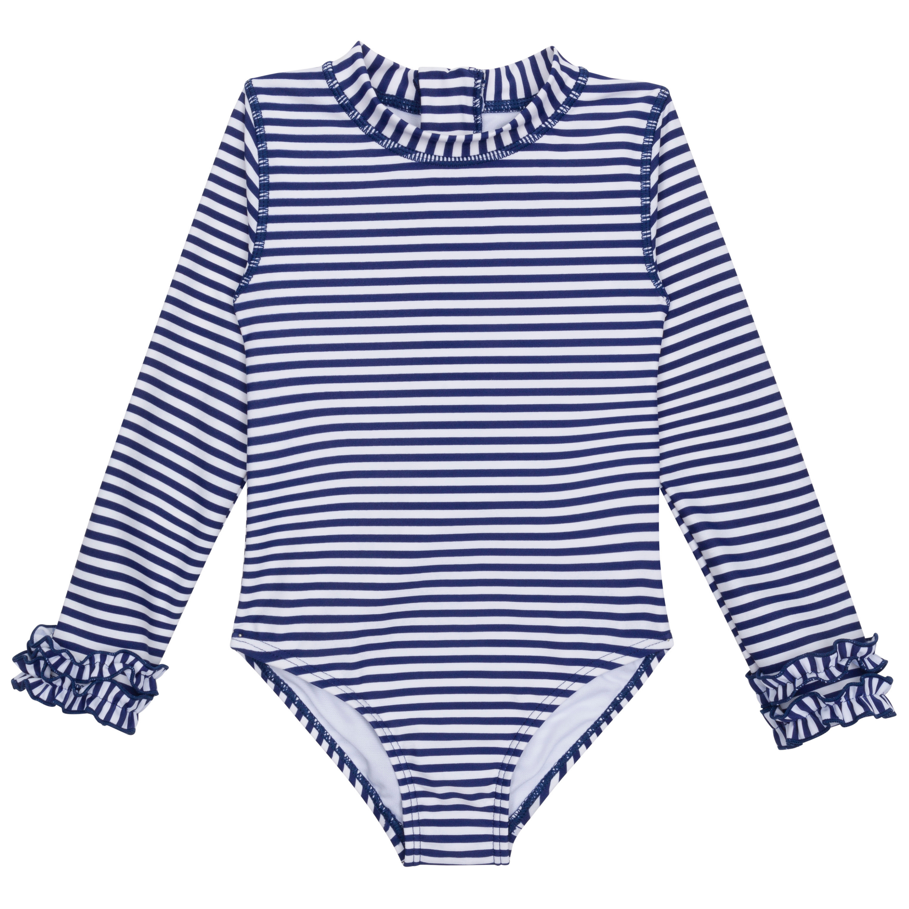Girls Long Sleeve Surf Suit One Piece Bodysuit - UV Protection Swimwear for Toddler & Kids - Perfect for Beach, Pool & Water Sports Activities