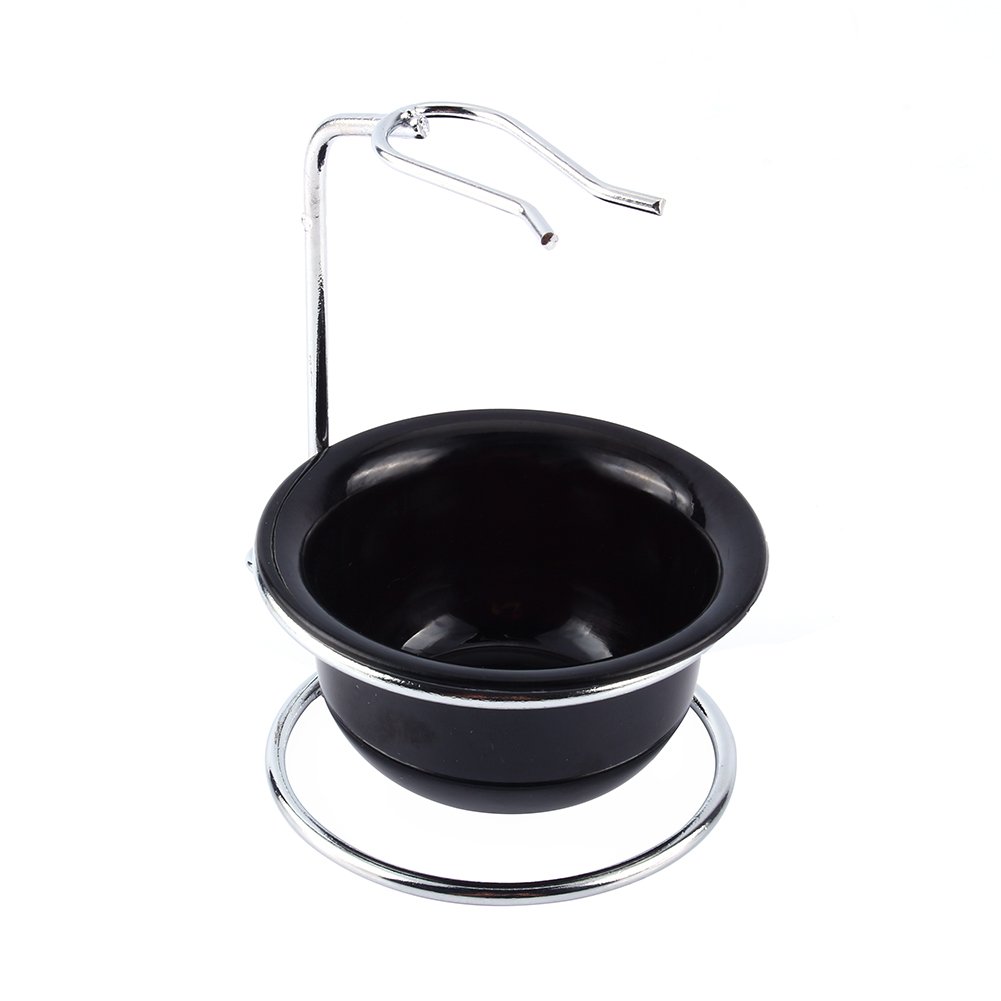 Stainless Steel Razor & Brush Stand Set - Extends Shaving Brush Life for Men | Bathroom Essentials