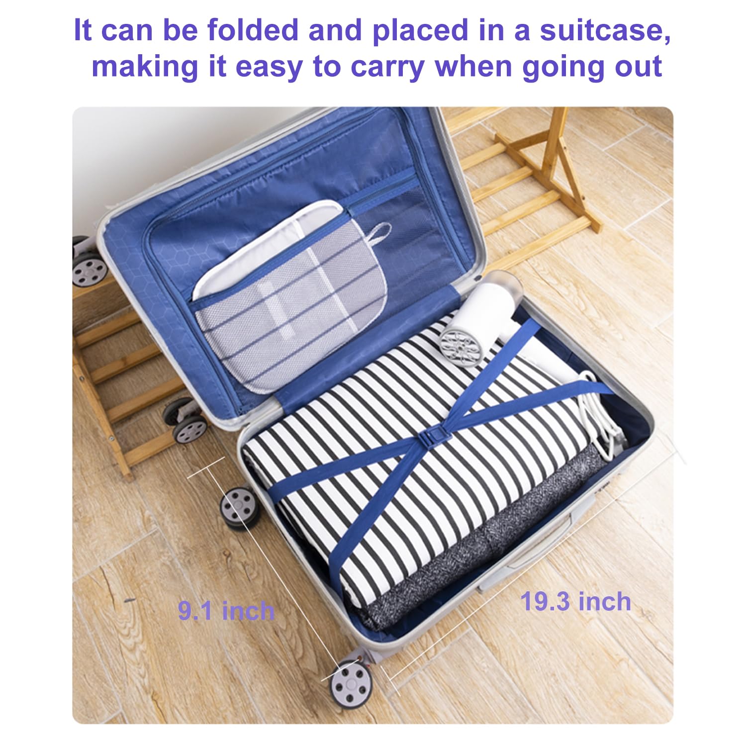 Multi-Functional Hanging Steamer Board for Ironing Clothes - Portable Steamer Pad for Travel, Home & Laundry Room - Perfect for Wrinkle-Free Shirts, Dresses & Delicates