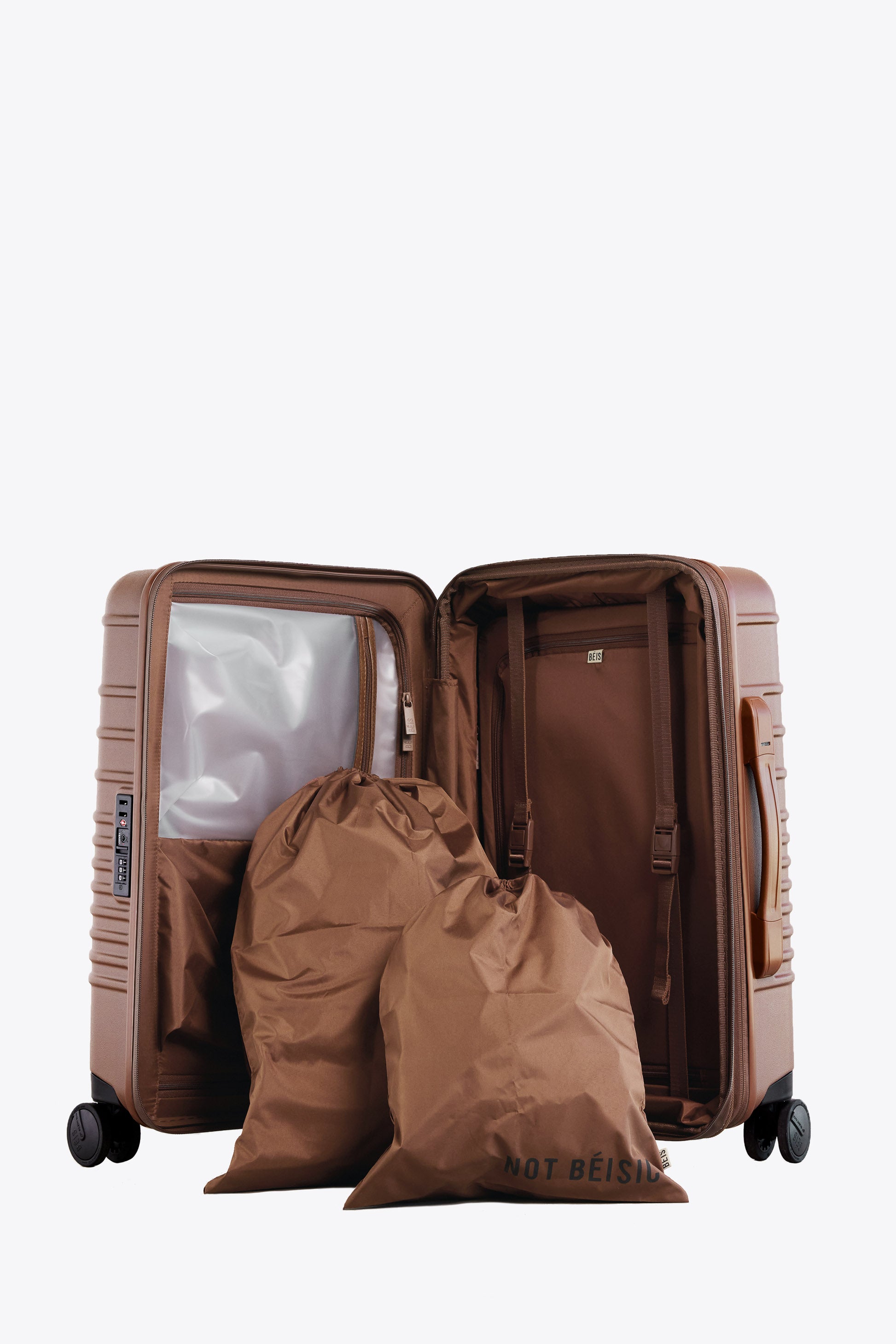 Premium Maple Wood Carry On Roller Luggage - Lightweight & Durable Suitcase for Business Travel & Weekend Getaways