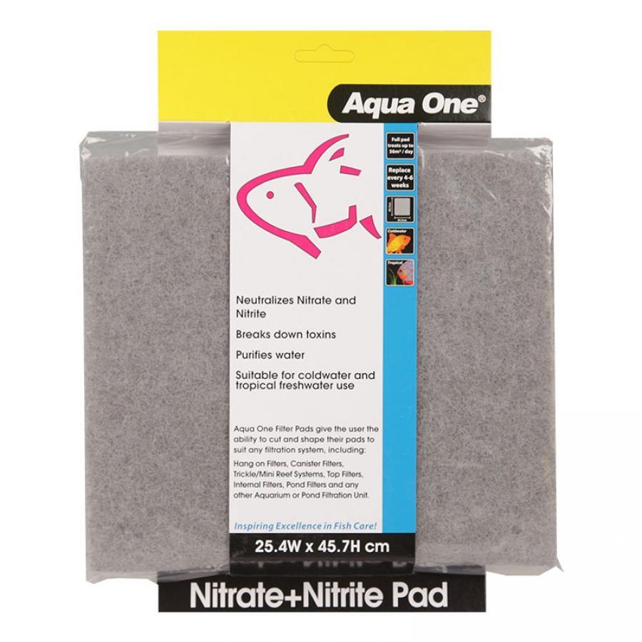 Aqua One Nitrite & Nitrate Filter Pad for Aquariums - Removes Harmful Toxins, Improves Water Quality - Ideal for Freshwater & Saltwater Fish Tanks
