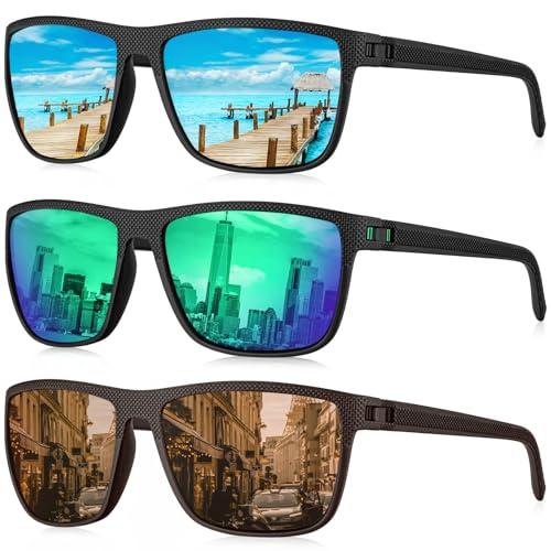 (3 Pack) Ice Blue/Green/Brown