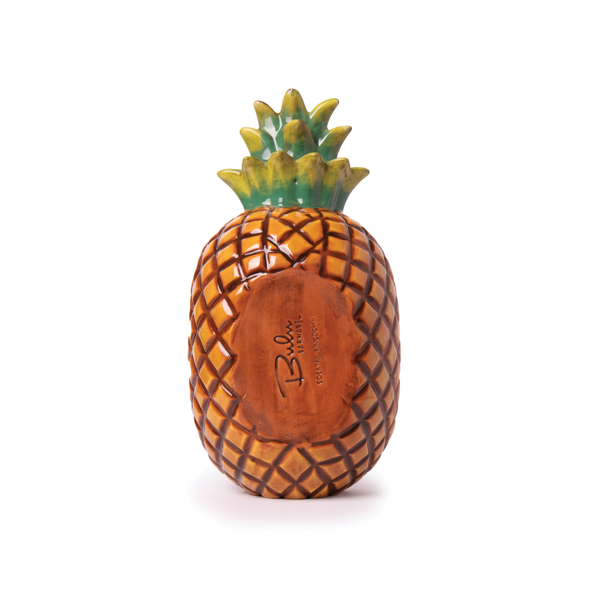 BULU™ Ceramic Pineapple Bowl - 56oz Large Serving Bowl for Fruit, Salad, Snacks - Perfect for Parties, Picnics, and Home Decor