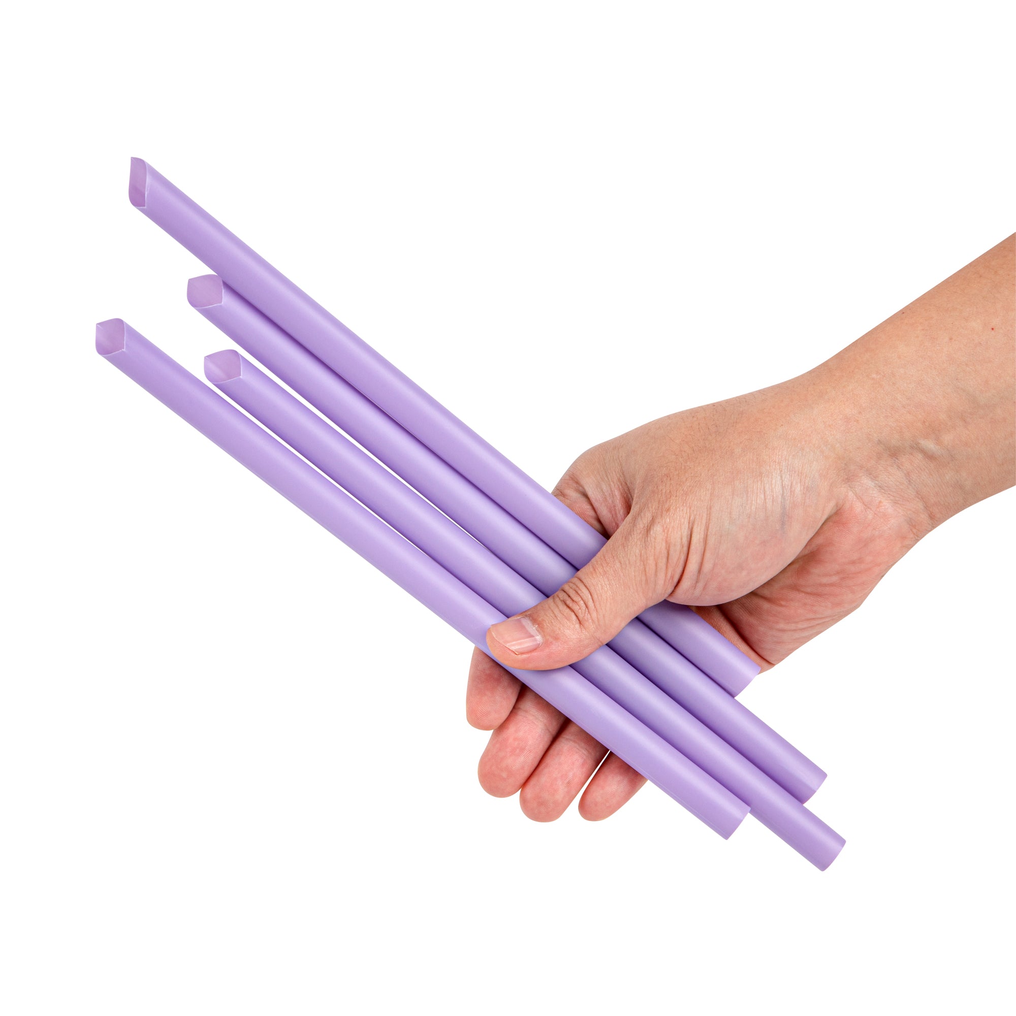 Eco-Friendly Extra Wide Purple PLA Boba Straws - 9