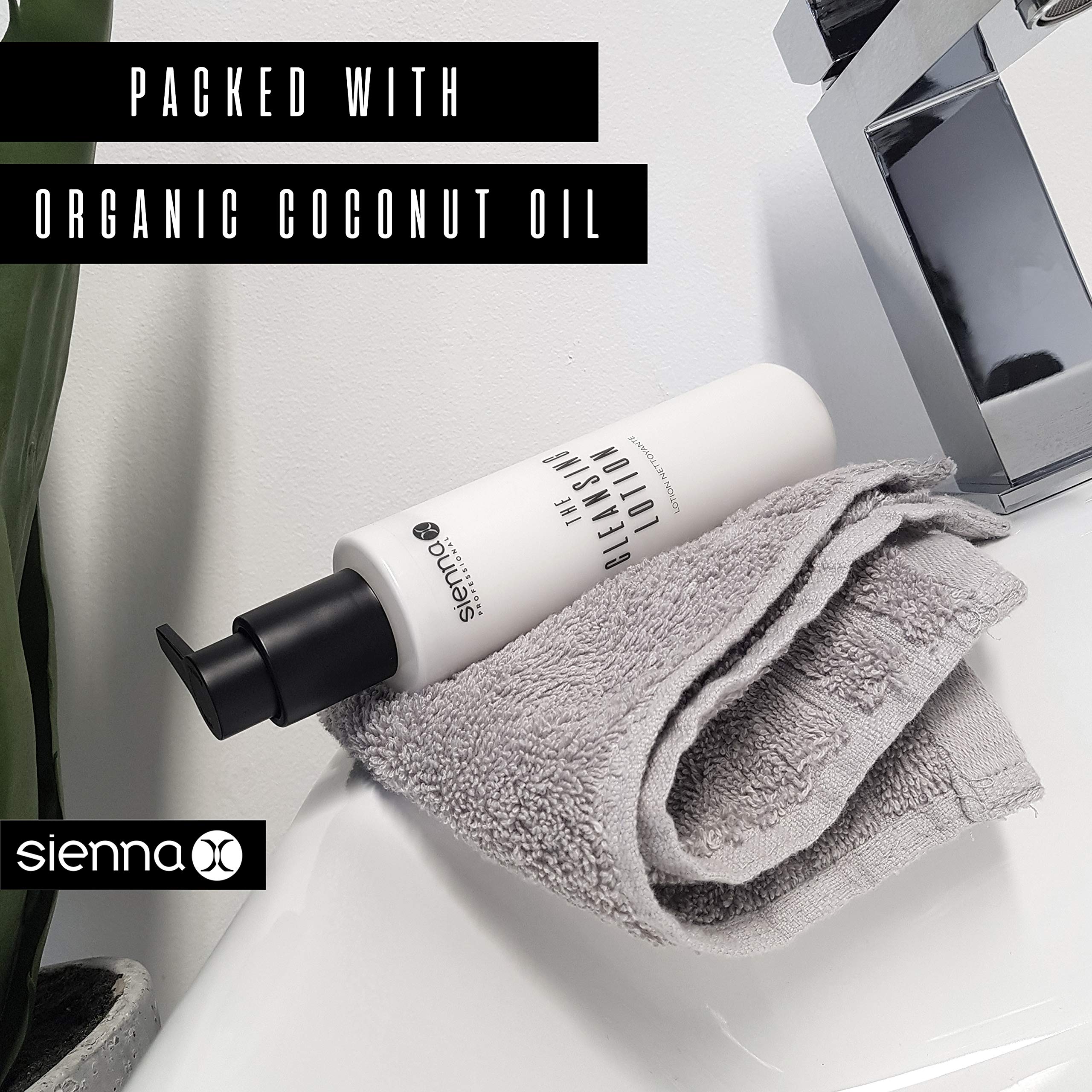 Sienna X The Cleansing Lotion 200ml - Coconut Oil Makeup Remover & Moisturizing Face Wash for Oily & Acne-Prone Skin | Gentle Daily Cleanser for Men & Women | Restores Hydration & Purifies Skin | Ideal for Morning & Night Skincare Routine
