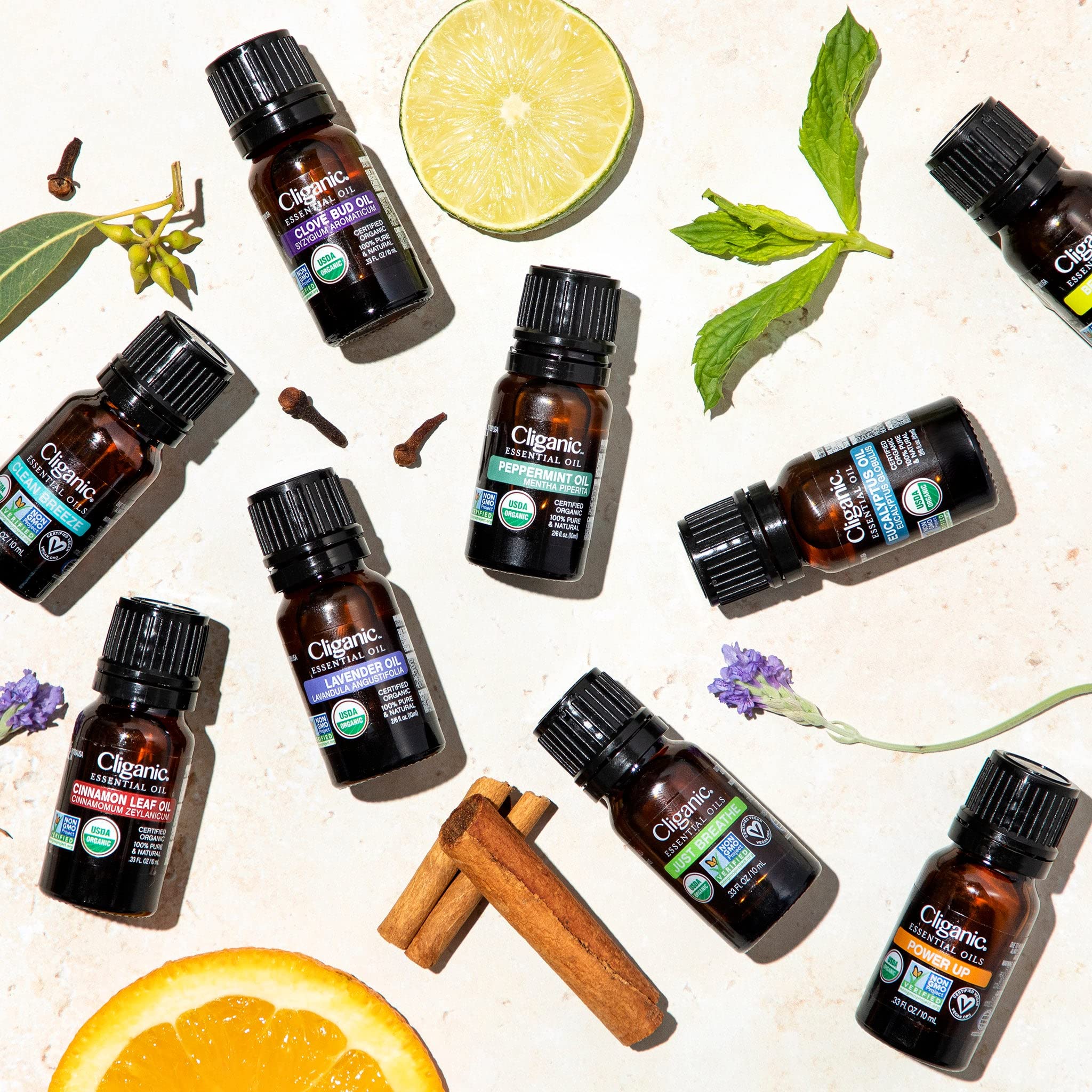 Cliganic Clean Breeze Essential Oil Blend - 100% Pure Natural Aromatherapy Oil for Diffusers, Massage & Relaxation | Steam Distilled, Non-GMO Verified | Perfect for Home, Spa & Yoga Meditation