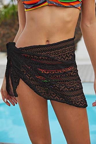 Lime Flare Women's Sexy Sheer Beach Skirt - Bikini Cover Up for Summer, Swimwear Wrap, Boho Chic Skirt for Pool Party & Vacation | Lightweight & Flowy Beachwear