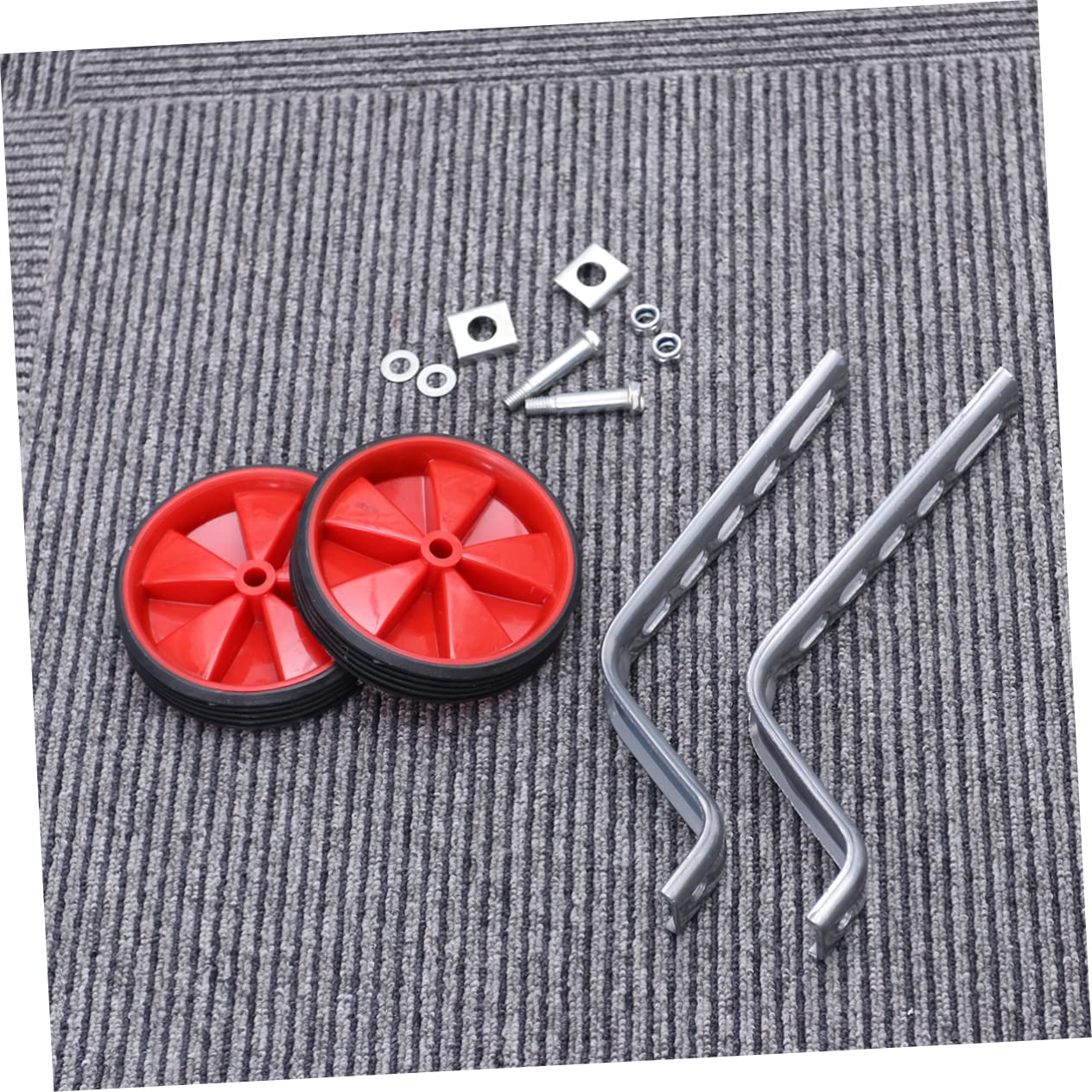 CLISPEED Kids Bike Training Wheels - Red Safety Stabilizers for Toddlers Cycling