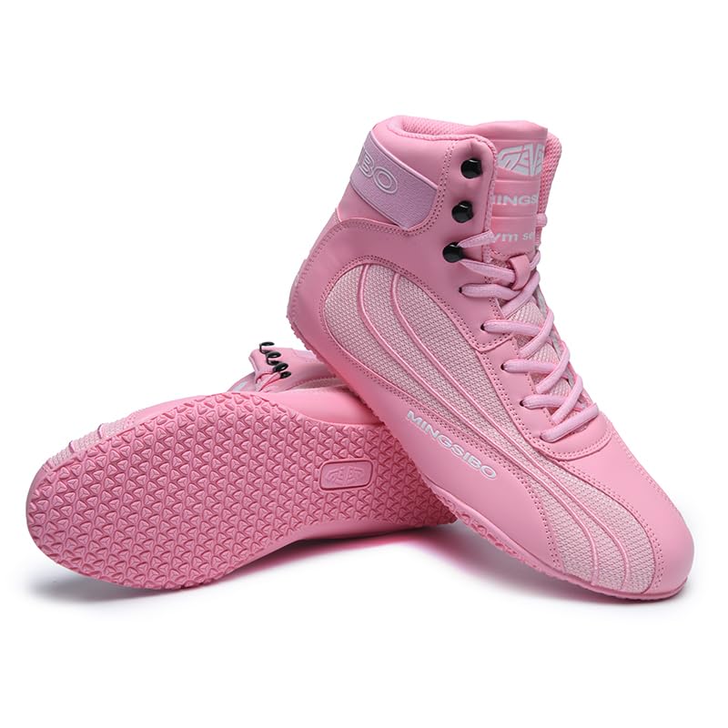 **Men's & Youth Anti-Slip Boxing & Wrestling Shoes - Lightweight Breathable Training Boots for Boxing, MMA, Wrestling & Gym Workouts**
