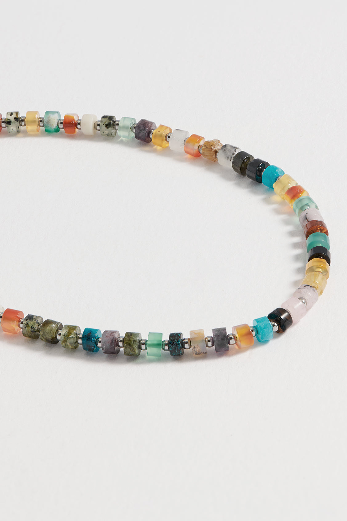 Men's Gemstone Rondelle Necklace - Natural Stone Beaded Jewelry for Men | Perfect for Gifts, Weddings & Everyday Wear